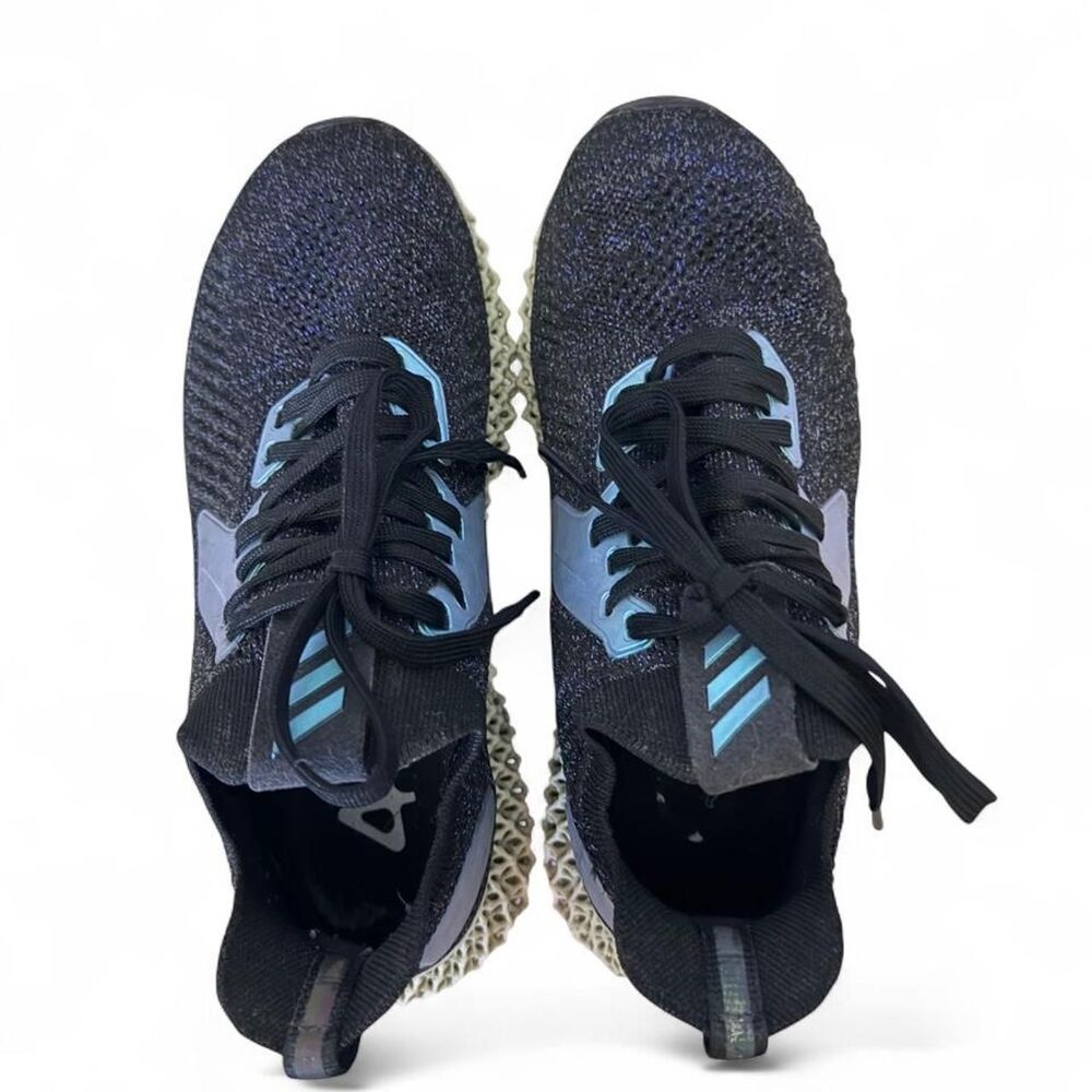 Adidas AlphaEdge 4D FV6106 Black Iridescent Running Shoes Men 5 Women 6 - Picture 6 of 6
